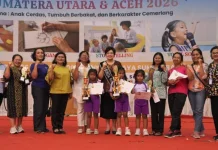 Bunda PAUD Kabupaten Karo Apresiasi Raihan 3 Piala Kontingen Karo