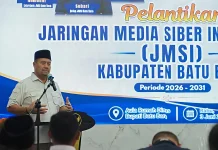 Bupati Batu Bara Hadiri Pelantikan Pengurus JMSI Periode 2026–2031
