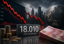 Rupiah Tembus Rp18.000 per Dolar AS, IHSG Kian Tertekan