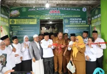Kemenag Asahan Resmikan Usaha Ayam Potong Syariah