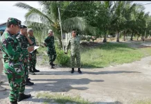 Dandim Asahan Tinjau Lokasi TMMD Ke-129 di Desa Kapal Merah