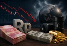Rupiah Kembali Melemah ke Rp18.050 per Dolar AS, IHSG Terkoreksi