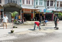Tim Katak Kepling Kecamatan TBS Sahut Keluhan Warga, Jalan Berlubang di Jalan Cokro