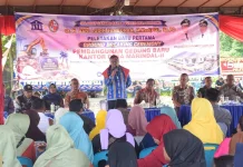 Bupati Apresiasi Pembangunan Kantor Desa Marindal Berbasis Swadaya Masyarakat