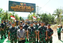 Pangdam I/BB Dampingi KASAD Resmikan Jembatan Modular Type 21 di Desa Lubuk Ampolu