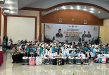 Wakil Bupati Asahan Sambut Kepulangan Jemaah Haji Kloter 7