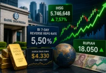 Bank Indonesia Naikkan Bunga Acuan, IHSG dan Rupiah Menguat Tajam