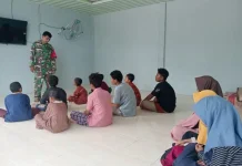 Babinsa Koramil 01 Medang Deras Sosialisasi Bahaya Narkoba