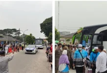 Polres Tanjungbalai Amankan Kepulangan Jemaah Haji