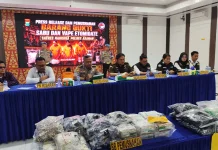 Tiga Wanita Ditangkap Bawa 9 Kilogram Sabu dan 800 Liquid Diduga Vape Getar