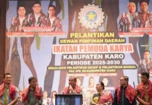 Bupati Karo Hadiri Pelantikan Pengurus DPD IPK Kabupaten Periode 2025–2030