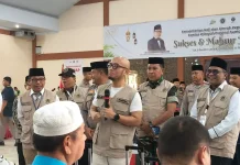 Wamen Haji dan Umrah Sambut Kloter 16 Debarkasi Medan