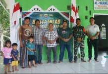 Satgas Bhakti TNI Rampungkan Rehabilitasi Masjid Al-Mukhlis di Lahusa