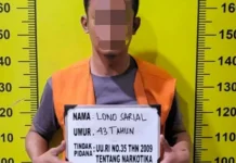 LS Ditangkap Bawa Setengah Kilogram Sabu