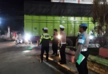 Antisipasi Balap Liar, Polres Tanjungbalai Blue Light Patrol
