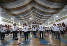 Ratusan Peserta Semarakkan Peringatan Hari Yoga Internasional di Medan