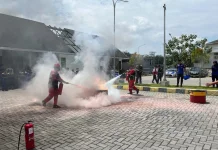 Hamawas Gelar Simulasi Kebakaran untuk Tingkatkan Kesiapsiagaan Petugas Tol
