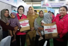 Wabup Tiorita Sambut Bhakti Kesehatan HUT Bhayangkara di Langkat