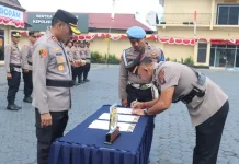 Kapolres Tanjungbalai Pimpin Sertijab Kasat Reskrim Polres Tanjungbalai