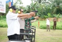 Perkuat Sinergi Forkopimda Langkat, lewat Menembak Gembira Bhayangkara Ke-80
