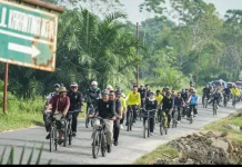 Peserta Antusias Hadiri Sepeda Tour de Deli Serdang