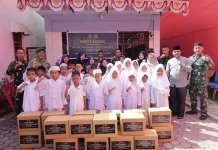 Kodim 0208 Asahan Berbagi ke Panti Asuhan