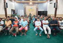 Perkuat Silaturahmi, Kodim Asahan bersama Masyarakat Nobar Bersama