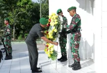 Kodim 0208 Asahan Ziarah Peringati Hut Kodam I/Bukit Barisan