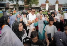 Bupati dan Ketua TP PKK Ikuti CFD di Lubuk Pakam