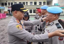 Kapolres Karo Pimpin Sertijab Empat Pejabat Utama
