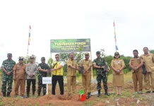Kolaborasi Pemkab dan TNI Hijaukan Kawasan Bendungan Lau Simeme