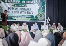 Ratusan Anak Yatim di Sergai Terima Santunan 10 Muharam