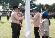 Kontingen Pramuka Deli Serdang Dilepas Ikuti Jambore Sumut