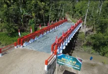 Jembatan Modular Sungai Fauro Faete Rampung