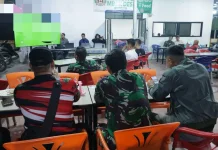 Kodim 0208 Asahan Nobar Perempat Final Pesta Bola Dunia
