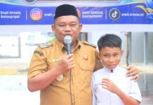 Wabup Labuhanbatu Memberikan Motivasi di MASTA SMP IT Arrozaq