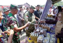 Bupati dan Danrem 022 PT Tinjau Stan UMKM hingga Layanan Sosial