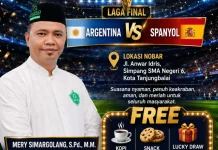 Tokoh Muda Milenial Tanjungbalai Gelar Nobar Final Piala Dunia