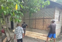 Sehari usai Pembukaan TMMD, Satgas Kerjakan Program Rehab RTLH