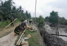 Satgas TMMD Ke-129 TA 2026 Kodim 0208 Asahan Bangun Turap