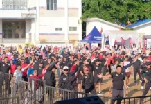 Bupati Labusel Senam Bersama Ribuan Masyarakat, Meriahkan Hari Jadi ke-18