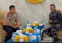 Kapolres Pelabuhan Belawan Perkuat Sinergitas  Silaturahmi ke Kodaeral I Belawan