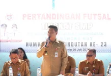 Bupati Humbahas Buka Turnamen Futsal Antar Pelajar SMP