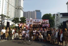 Semangat DHD BPK 45 Provsu Peringati HUT ke -8I Kemerdekaan RI