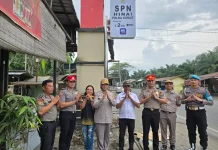 KA SPN Hinai Apresiasi Kepedulian BRI Pasang Pylon Penunjuk Arah SPN Polda Sumut