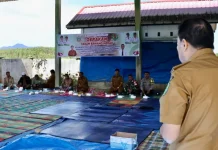 Pemkab Tapsel dan Pemprov Sumut Tanam Perdana Bawang Merah di Huntara Aek Latong
