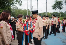 Lepas Kontingen Pramuka Medan ke Jamnas XII, Rico Waas Pesan Jaga Nama Baik Kota