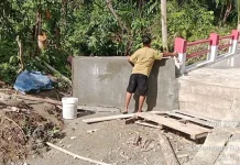 Gotong Royong TNI dan Warga, Jembatan Beton Sihare’o Siwahili Capai 96 Persen