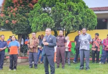 Pulihkan Rasa Aman Siswa, Wabup Karo Pimpin Apel di Yayasan Perguruan Bersama