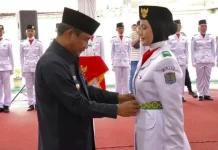 Wali Kota Binjai Kukuhkan 58 Anggota Paskibraka